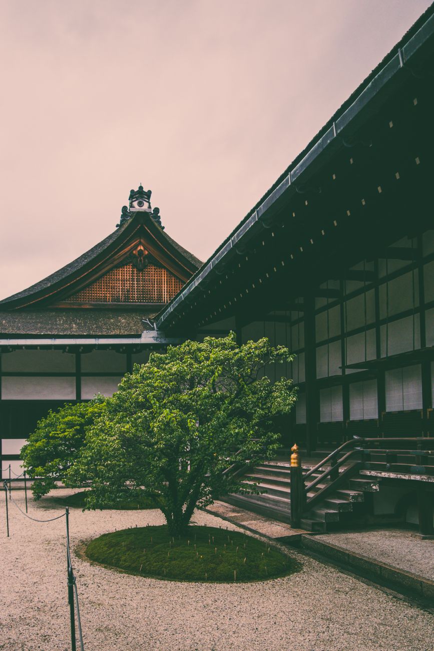 Traditional Japanese wooden temple